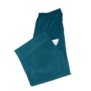 George Simonton Women 2XP Teal Palazzo Wide Leg Pull On Stretch Pants NWT